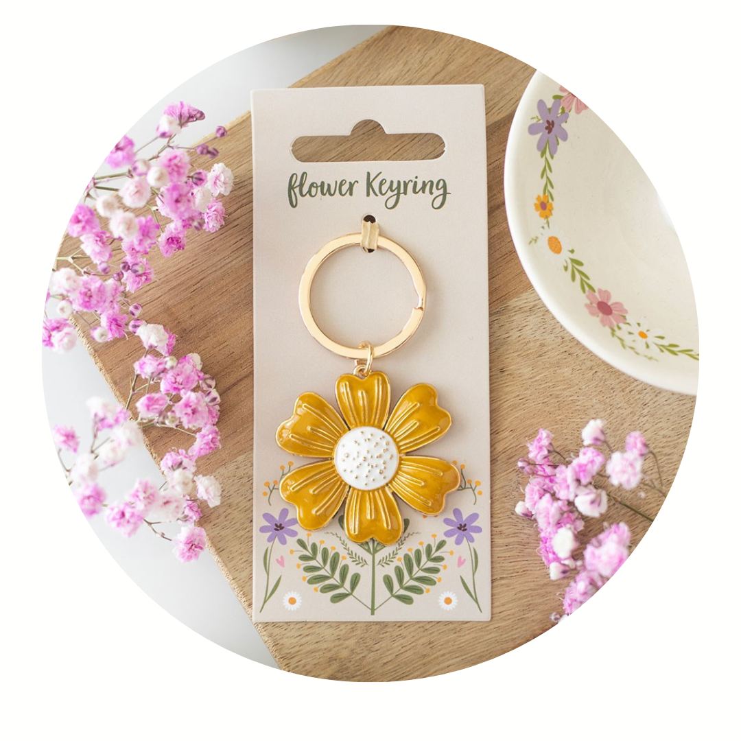 Madeliefje sleutelhanger